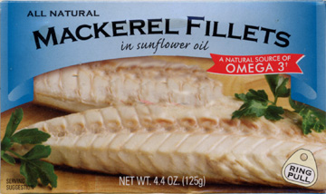 Mackerel Fillets Label